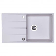 Мийка кухонна гранітна PERFELLI RIVIERA PGR 114-86  WHITE