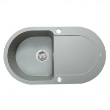 Мийка кухонна гранітна PERFELLI IZETTA OGI 1141-78 GREY METALLIC