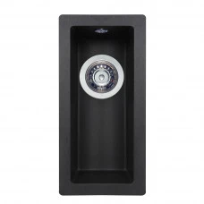Мийка кухонна гранітна PERFELLI ESTO PGE 101-22 BLACK METALLIC